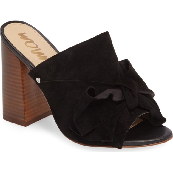 Sam Edelman Shoes - NEW -- SAM EDELMAN Yumi Bow Mule Open Toe Black 5